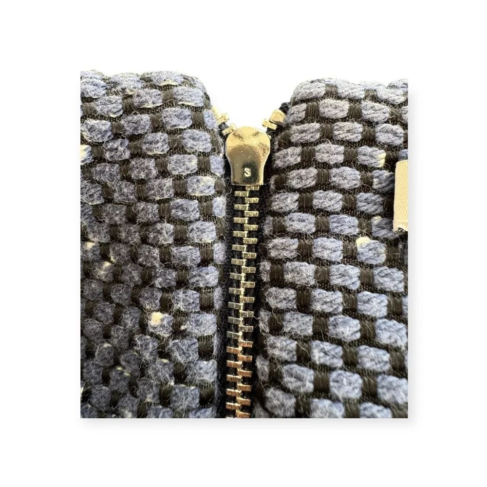 Diane Von Furstenberg DVF  navy sleeveless dress w white speckles Sz 6 small - Picture 9 of 13